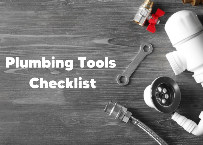 plumbing tools checklist